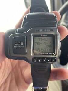 RARE Vintage Casio Pathfinder / Pro Trek GPS Retro Watch PAT-1 Japan 1840 PRT-1