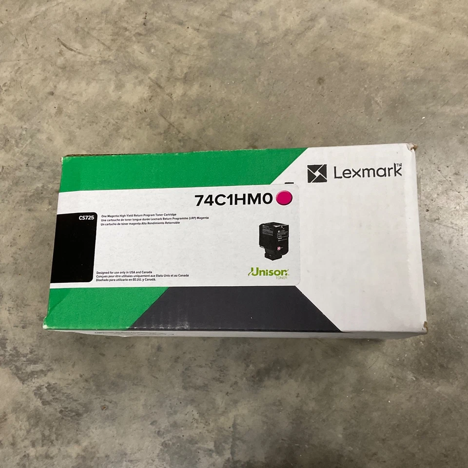Lexmark CS725 74C1HM0 Magenta Laser Toner Cartridge - Image 1 of 1