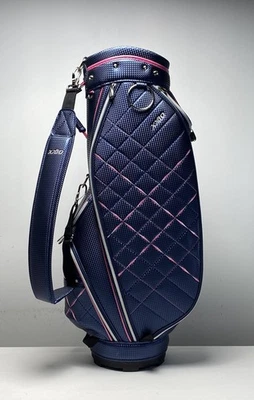 XXIO Ladies Cart Bag Blue/Pink 5-Way Divide Single Strap Golf Bag NEW - Image 1 of 4