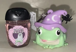Bath & Body Works 2025 Ghoul Friend Pocketbac Sanitizer & Halloween Frog Holder - Picture 1 of 2