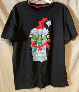 Sesame Street Oscar the Grouch Christmas T Shirt Size M - Picture 1 of 6