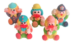 12 x Edible Icing 3D Clowns Cupcake Toppers Decorations Clown Circus Party Cakes - Picture 1 of 3
