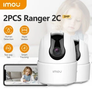 2X Imou 3MP Überwachungskamera Innen WLAN 360° für Hausstier Babyphone Kamera - Bild 1 von 11