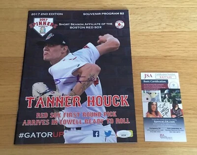 Tanner Houck Boston Red Sox Signed Autograph Lowell Spinners Magazine JSA COA - Image 1 of 3