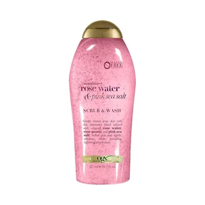 OGX Sensitive + Pink Sea Salt & Rosewater Sulfate-Free Soothing Body Scrub with - Picture 1 of 8