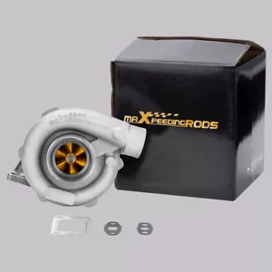 T04E T3/T4 A/R 0.63 0.5 5-Bolt 400+hp Upgrade Turbo Turbocharger W/ Gaskets - Foto 1 di 10