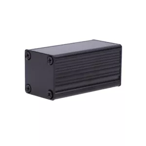 Black Aluminum Enclosure Case DIY Extruded Electronic Project Box 50x25x2_sh - Picture 1 of 7