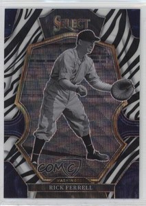 2023 Panini Select Premier Level Zebra Prizm Rick Ferrell #143 HOF