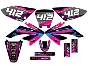 2004-2013 CRF 70 SURGE Pink Senge Graphics Kit Compatible with Honda - Picture 1 of 10