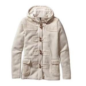 Patagonia Better Sweater Hoodie Womens S Icelandic Beige Toggle Button Fleece pb - Picture 1 of 6