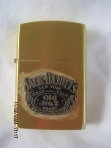 Jack Daniel's old time Old No. 7 Authentic Lighter gold tone - Picture 1 of 4