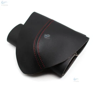 2*Black Leather+Red Line Rear Door Panel Armrest Cover For 07-12 Honda CR-V CRV - Bild 1 von 7
