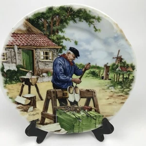 Royal Schwabap Zierteller handverziert 1984 signiert JC Hunnik Clog Vintage - Bild 1 von 5