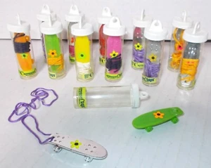 1976 HANG ONE SKATEBOARD NECKLACE LOT 11 PCS SKATER CHARM HONG KONG novelty toy - Picture 1 of 7