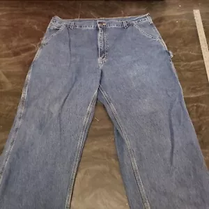 Carthartt Denim Pants Size 40x32 Carpenter Blue Jeans B13 DPS 40W - Picture 1 of 6