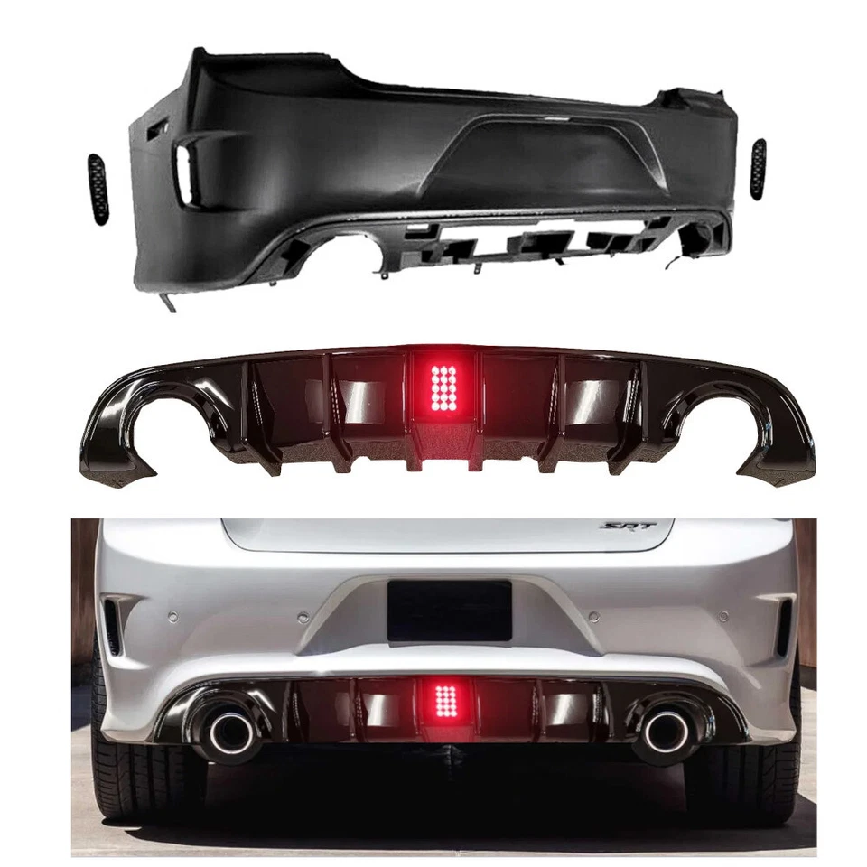 Parachoques trasero SRT estilo 15-up para Dodge Charger 2011-2014 Foto 1 de 1