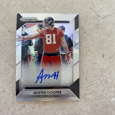 2016 Panini Prizm Austin Hooper RC Silver Auto Atlanta Falcons - Image 1 of 2