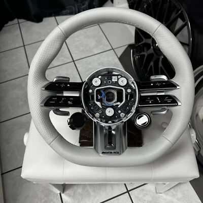 Volante OEM Mercedes-Benz Amg Performance U88+266+443 Designo cuero S63 G63 E63 Foto 1 de 4