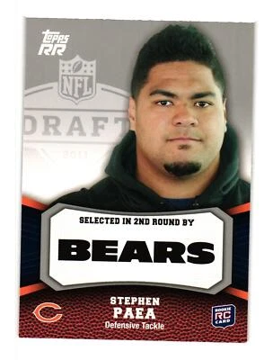 2011 Topps Rising Rookies #118 Stephen Paea Chicago Bears - Image 1 of 2