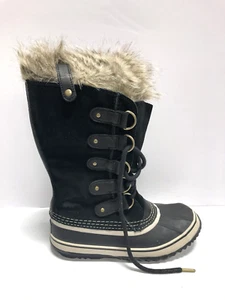 Sorel Women's Joan Of Arctic, Black Waterproof Winter Snow Boots, US 7M. - Picture 1 of 6