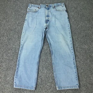 Vtg Levis 505 Jeans Mens 36x30 Regular Fit Straight Leg Light Wash 90s USA - Picture 1 of 15