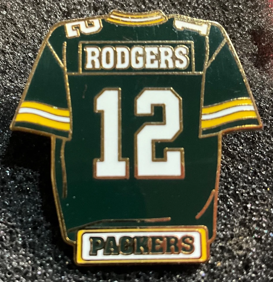 Green Bay Packers Aaron Rodgers Green Jersey Collector Pin - Image 1 of 1