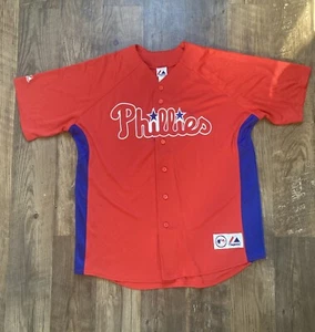 Majestic MLB Philadelphia Phillies Jimmy Rollins 11 Jersey XL See Description - Picture 1 of 12