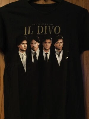 IL Divo - An Evening With IL Divo - Tour 2009 - Camisa Negra - Sin Etiqueta Foto 1 de 2
