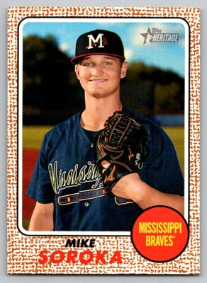 #51 Mike Soroka Mississippi Braves 2017 Topps Heritage Minor League - Image 1 of 2