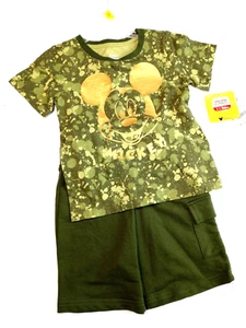 MICKEY MOUSE CLUBHOUSE 3T Toddler Baby Boy 2-Pc Shirt & Shorts Outfit Set NWT - Picture 1 of 5