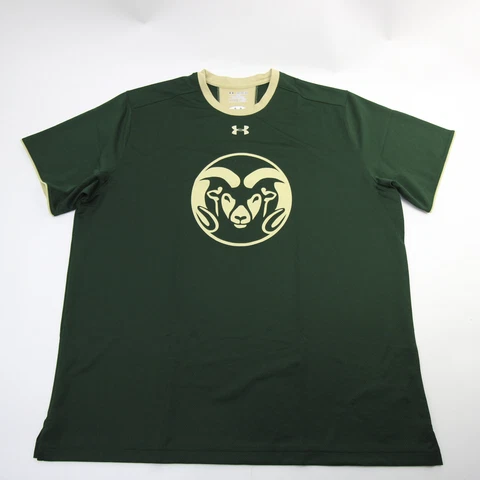 Colorado State Rams Under Armour HeatGear Short Sleeve Shirt Men's Green New Cover