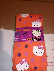 Sanrio Hello Kitty Girls 4-6 Orange Tights NEW. - Picture 1 of 2