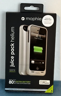 Mophie Juice Pack Helium Air Battery Case Apple iPhone 5 5s SE (1st Gen 2016) - Image 1 of 2