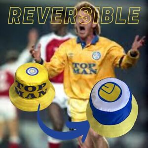 Leeds United 1989-91 Away Retro Football Shirt umbro Inspo Football Bucket Hat
