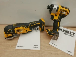 DeWALT DCS355 18V XR MULTI TOOL + DCF887 IMPACT DRIVER BARE UNITS - Picture 1 of 2