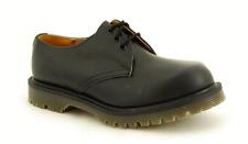 Solovair NPS Shoes Made in England 3 Eye Black Shoe Ben S029-C4222BK
