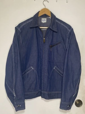 Vintage 1960’s Lee 91-B Jelt Denim Work Jacket Size Large/XL Men’s Union Made - Image 1 of 4