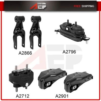 For 1995-2001 Chevrolet Lumina 3.1L / 3.8L Engine Motor & Trans Mount 6Pcs - Image 1 of 4