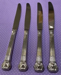 Retroneu Avignon Vendome 18/10 Stainless Korea Set Of 4 Modern Hollow Knives - Picture 1 of 3