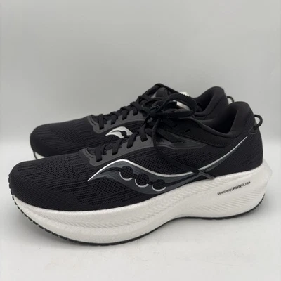 Zapatos para correr Saucony Triumph 21 para mujer talla 9,5 negros blancos PWRRUN+ S10881-10 Foto 1 de 4