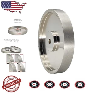 Muela abrasiva Diamond CBN de 6" de diámetro - Máxima resistencia al desgaste y estabilidad - Imagen 1 de 8