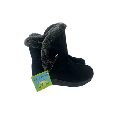 Botas de invierno repelentes al agua Patrizia botas negras con ribete de piel sintética talla 38 Foto 1 de 4