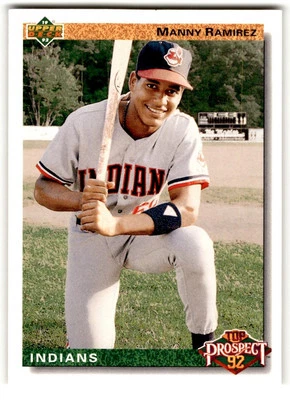 1992 Upper Deck Manny Ramirez Rookie #63 Cleveland Indians - Image 1 of 2