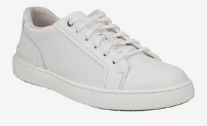 Clark’s Courtlite Move Men’s White Leather Tennis Shoe Size 10, New In Box - Picture 1 of 5
