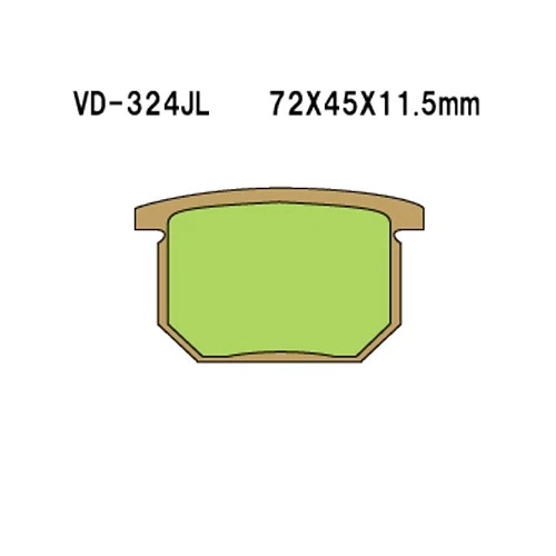 Спеченные металлические тормозные колодки Vesrah [передние] подходят для Suzuki GS1100S Katana (1983) - Изображение 1 из 2
