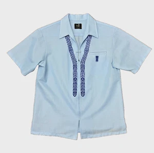 70'S MENS IOLANI TRADITIONAL HAWAIIAN ZIP ALOHA CRUISE LOVE BOAT - Picture 1 of 3