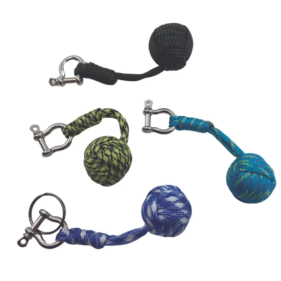 House of Marbles Monkey’s Fist Rope Keyring Sailor Knot Nautical Gift Shackle - Image 1 of 1