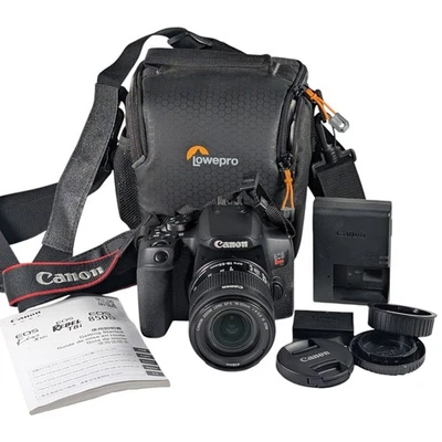 Cámara réflex digital Canon EOS Rebel T8i 24,1 MP con lente IS STM 18-55 mm - con bolsa Lowepro Foto 1 de 4