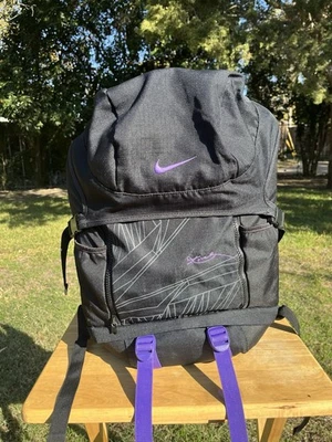 Nike Kobe Bryant Mamba Black Purple Backpack Basketball Rare Stitched kb24 elite - Image 1 of 4
