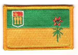 SASKATCHEWAN CANADA CANADIAN PROVINCE FLAG PATCHES PATCH BADGE IRON EMBROIDERED - Bild 1 von 1